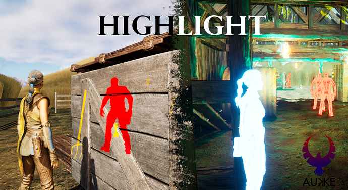 Démonstration Highlight and Outline dans Unreal Engine